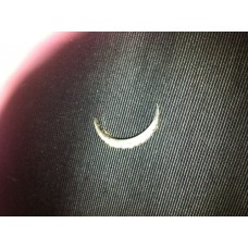 diamond half moon brooch
